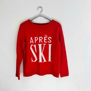 cupcakes and cashmere Après Ski Red Jumper Sweater